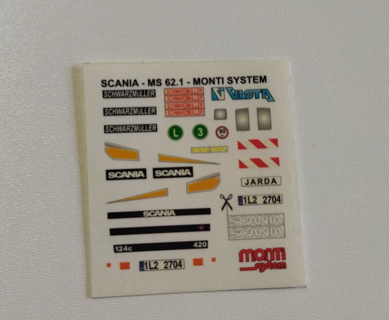 Aršík polepů Scania 62.1